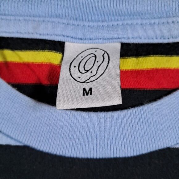 Odd Future Shirt Mens Medium Striped Multicolor Short Sleeve Crewneck Tyler - Picture 3 of 4